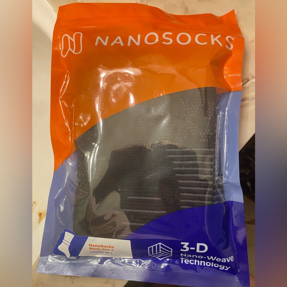 Nanosocks! Nano weave technology compression socks. SZ Medium brand new NBW.